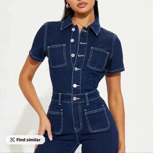 Women's Denim Jumpsuit